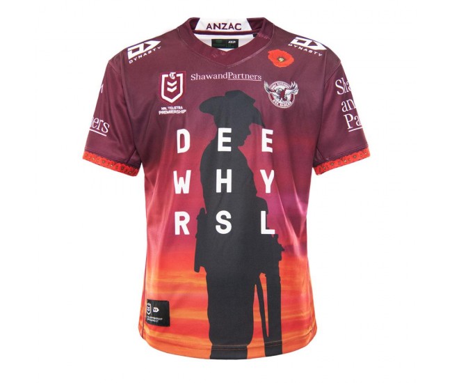 Manly Warringah Sea Eagles 2021 Mens Anzac Jersey