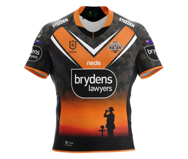 Wests Tigers 2021 Mens ANZAC Jersey