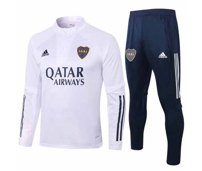 Boca Juniors White Training  Soccer Tracksuit 2020