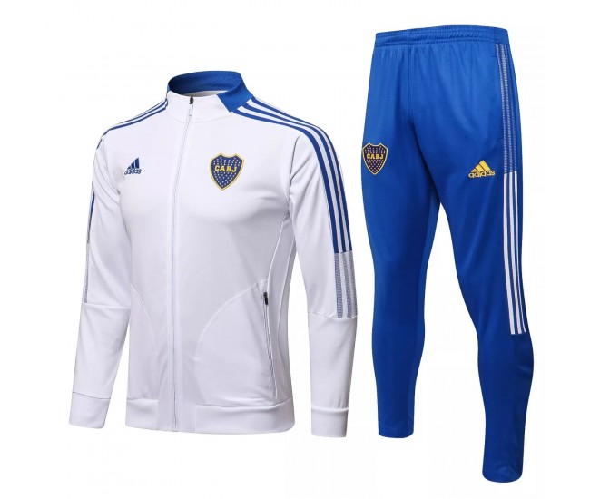 Boca Juniors White Presentation Football Tracksuit 2021-22