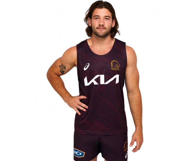 Brisbane Broncos 2023 Mens Training Singlet