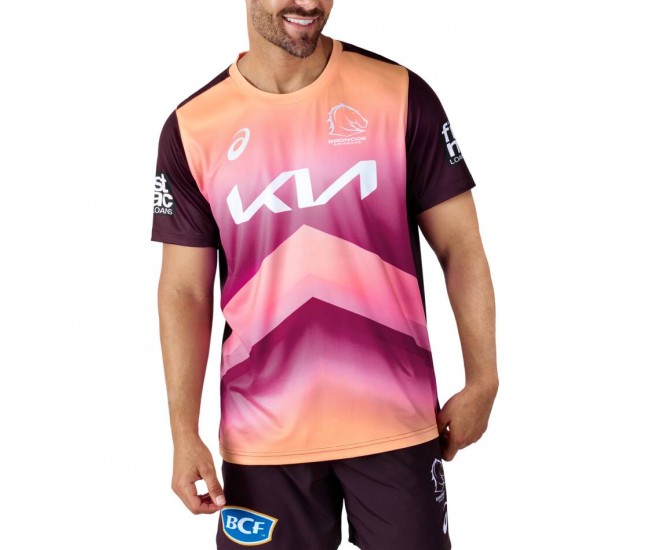Brisbane Broncos 2024 Mens Sunstone Training Tee