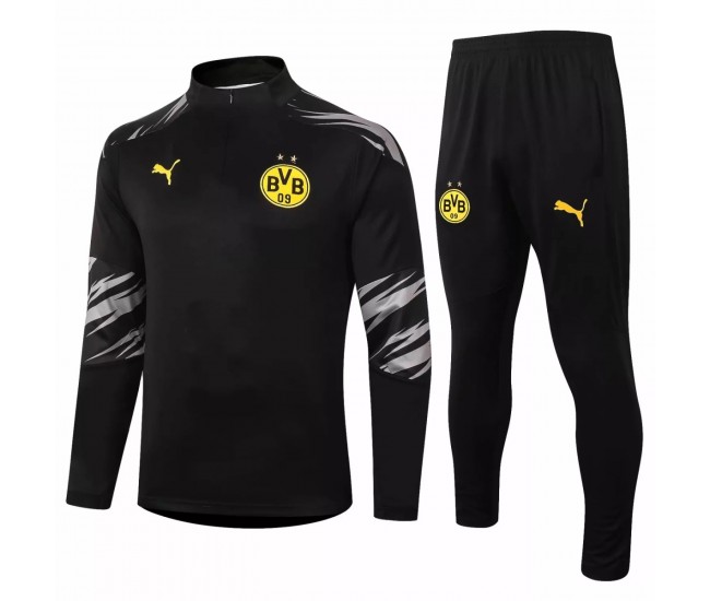 BVB Borussia Dortmund Training Technical Soccer Tracksuit 2020 Black BVB Borussia Dortmund Training Technical Soccer Tracksuit 2020 Black