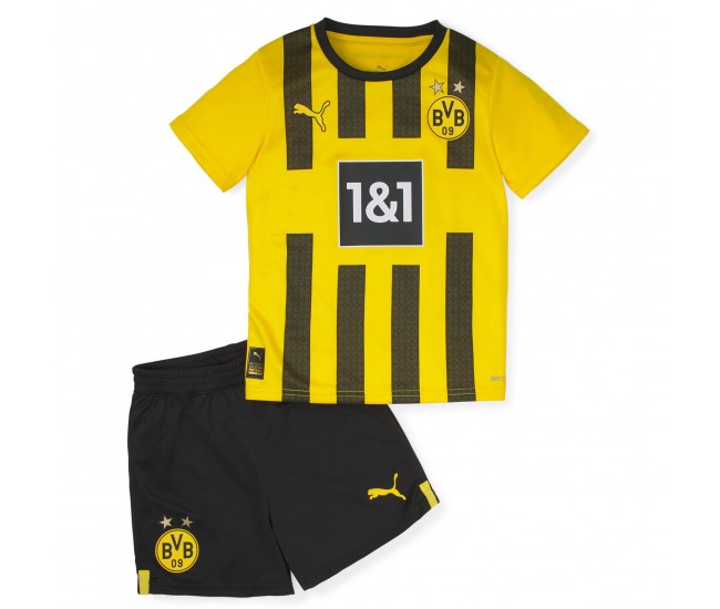 Borussia Dortmund Home Kids Kit 2022-23