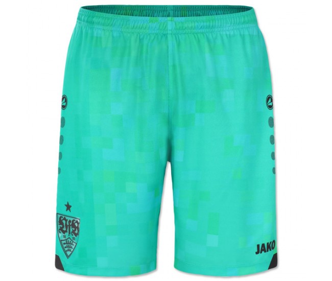 VfB Stuttgart Mens Green Goalkeeper Shorts 2022-23