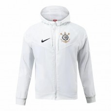 Corinthians Mens White Hooded Windrunner Jacket 24-25