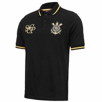 Corinthians Men's Retro Gold Polo Shirt 25-26