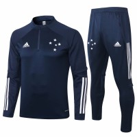 Cruzeiro Navy Soccer Training Technical Tracksuit 2020