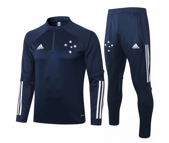 Cruzeiro Navy Soccer Training Technical Tracksuit 2020