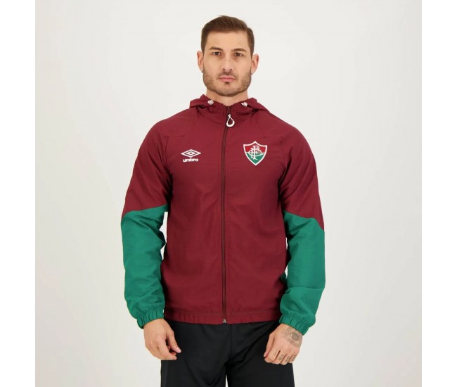 Umbro Fluminense Mens Travel Grena Jacket 2023