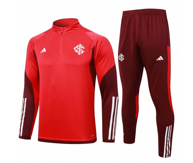 Internacional Mens Red Training Technical Football Tracksuit 2024-25
