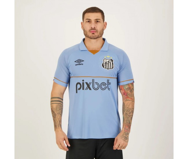 Umbro Santos Men's Blue Goalkeeper Jersey 23-24