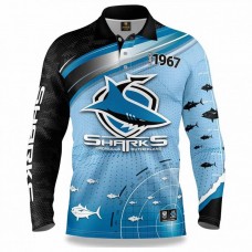 Cronulla Sharks 2022 Mens Fishfinder Fishing Shirt