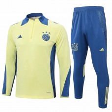 AFC Ajax Mens Yellow Training Technical Football Tracksuit 2024-25