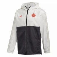 AJAX All Weather Windrunner Jacket White Black 2020 2021