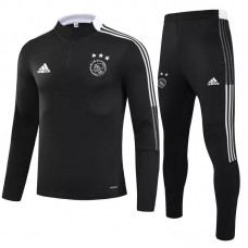 Ajax Amsterdam Black Training Technical Football Tracksuit 2021-22