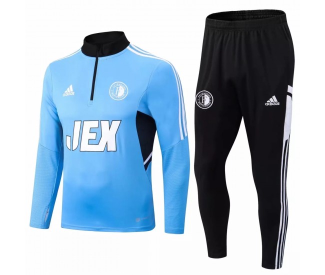 Feyenoord Blue Training Technical Football Tracksuit 2022-23