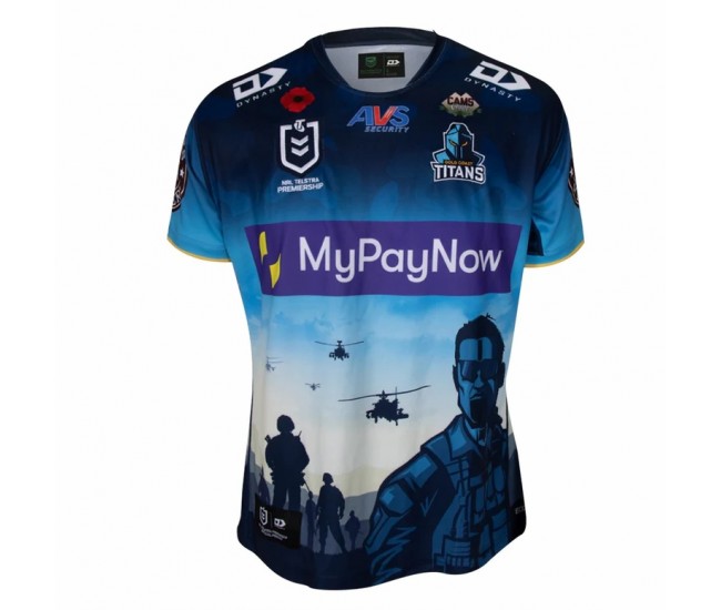 Gold Coast Titans 2023 Mens Anzac Jersey