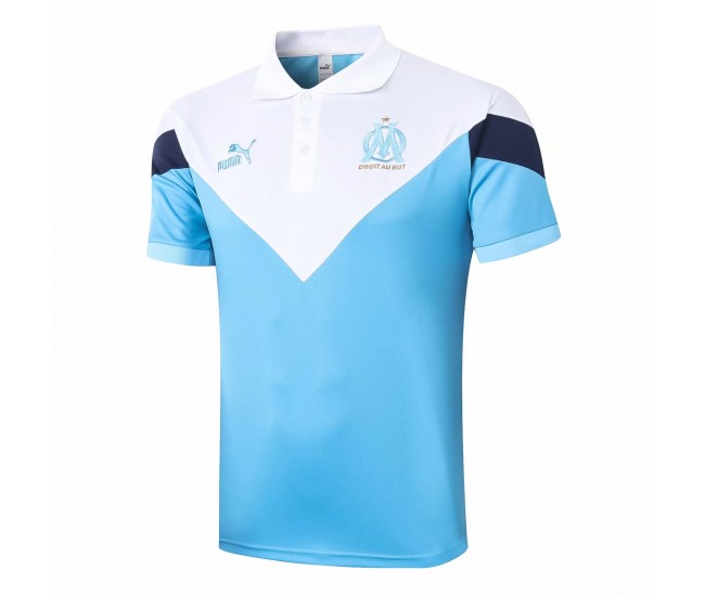 Olympique de Marseille Blue Polo Shirt 2020