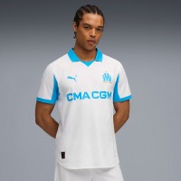 Olympique de Marseille Men's Home Authentic Jersey 25-26
