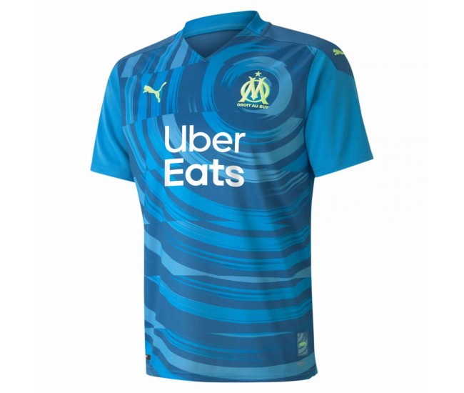 Olympique de Marseille third jersey blue 2020 2021