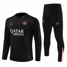 PSG Jordan Mens Black Training Technical Football Tracksuit 2024-25