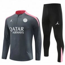 PSG Jordan Mens Grey Training Technical Football Tracksuit 2024-25
