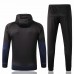 Paris Saint Germain black presentation soccer tracksuit 2019/20