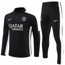 PSG Black Training Technical Football Tracksuit 23-24