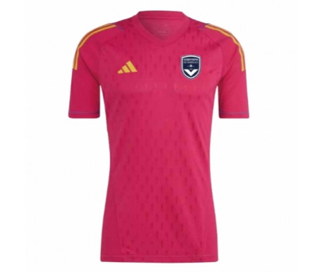 FC Girondins De Bordeaux Men's Pink Goalkeeper Jersey 2023-24