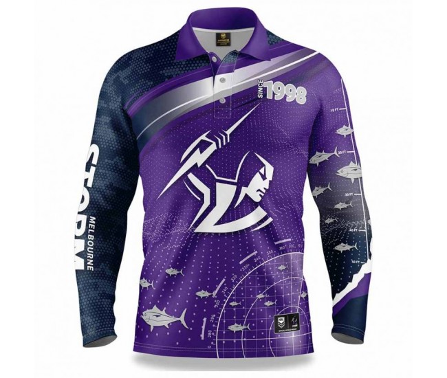 Melbourne Storm 2022 Mens Fishfinder Fishing Shirt