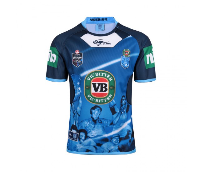 NSW Blues State Of Origin 2016 Men's 'True Blue' Captains Jersey