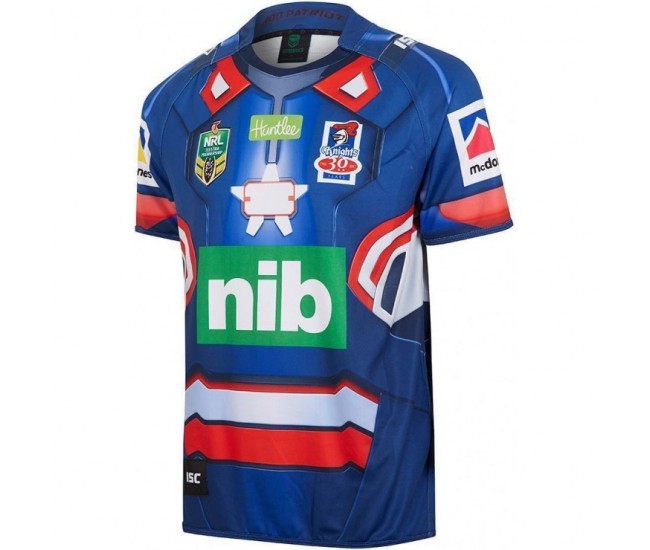 Newcastle Knights 2017 Men's Iron Patriot Marvel Jersey