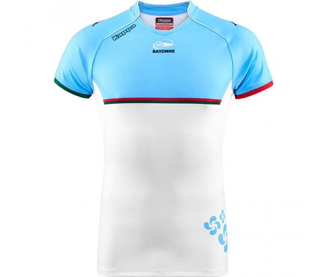 AVIRON BAYONNAIS 17/18 HOME WHITE/AZURE JERSEY