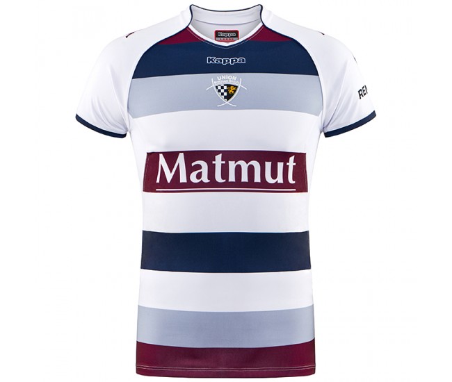 Union Bordeaux Begles 17/18 HOME WHITE/BLUE/BORDEAUX JERSEY