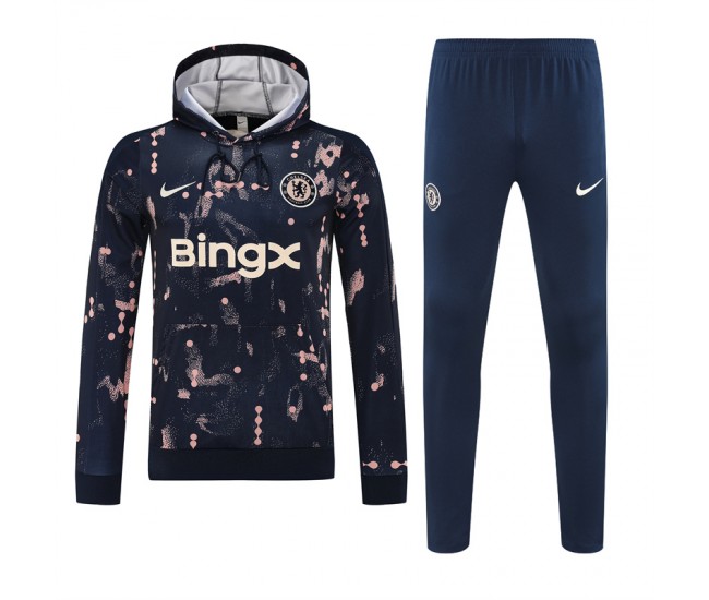 Chelsea FC Mens Academy Pro Se Training Hooded Sweat Football Tracksuit 25-26 Chelsea FC Mens Academy Pro Se Training Hooded Sweat Football Tracksuit 25-26