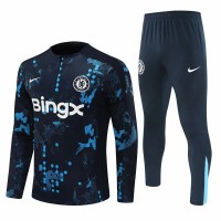 Chelsea Mens Navy Training Technical Football Tracksuit 24-25