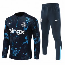 Chelsea Mens Navy Training Technical Football Tracksuit 24-25