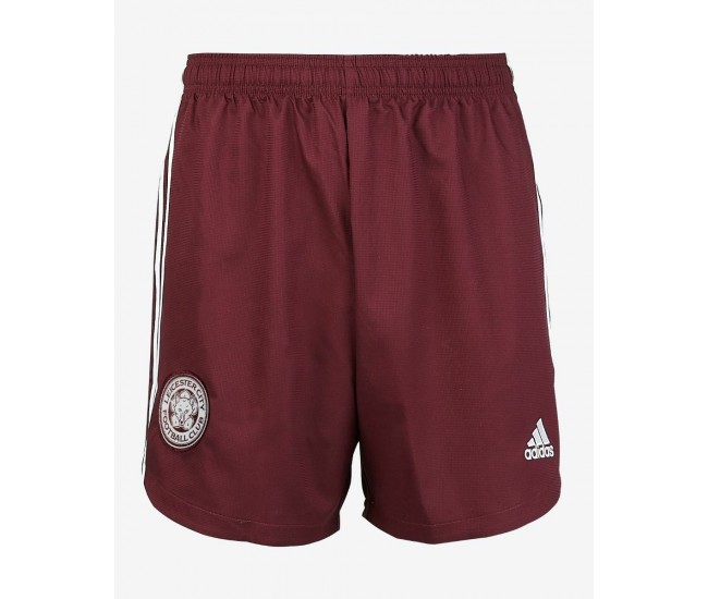 Leicester City Maroon Away Shorts 2020 2021