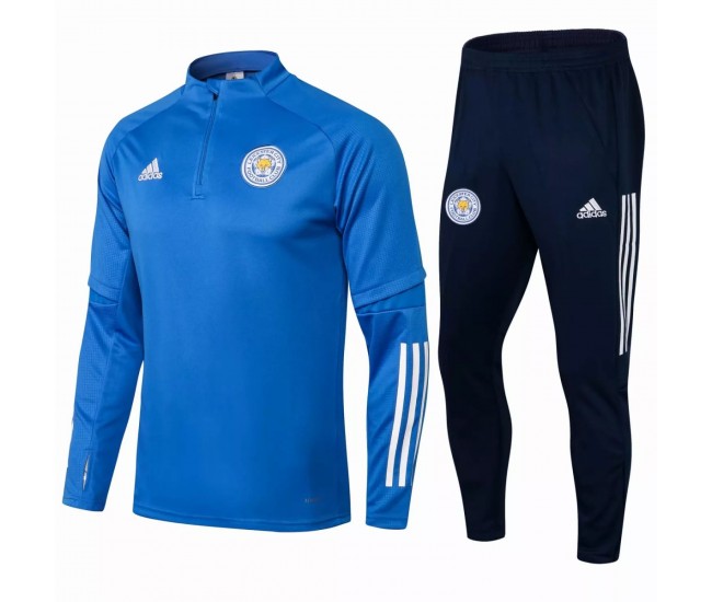 Leicester City Soccer Presentation Tracksuit Blue 2021 2022