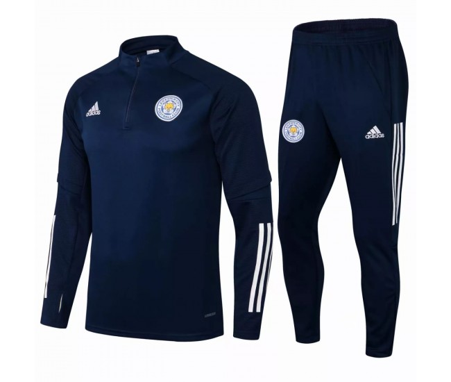 Leicester City Soccer Presentation Tracksuit Navy 2021 2022