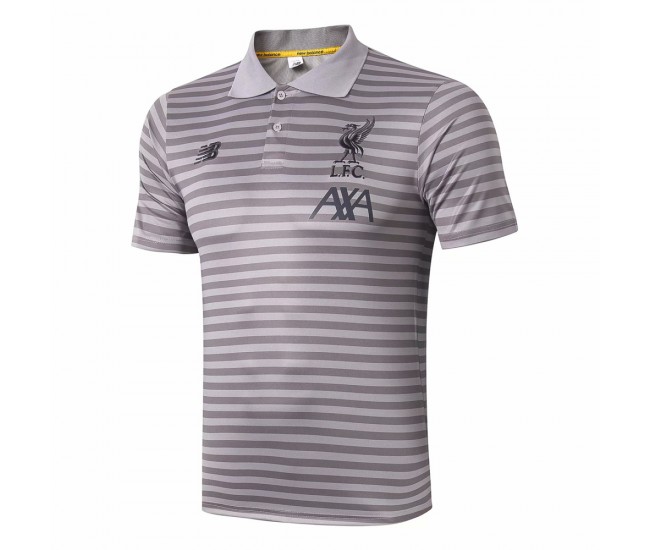LFC Mens Grey Travel Polo 2019/20