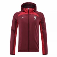 LFC Burgundy Windrunner Football Jacket 2022-23