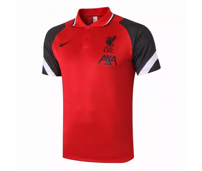 Liverpool FC Red Black Polo Jersey 2021