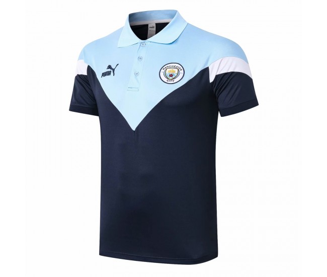 Manchester City FC Icon Blue Polo Shirt 2020