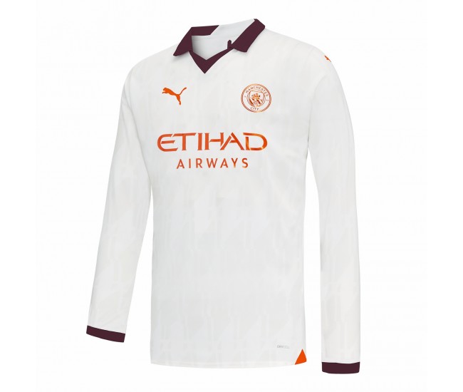 Manchester City Men's Long Sleeve Away Jersey 23-24