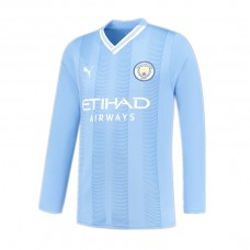 Manchester City Men's Long Sleeve Home Jersey 23-24