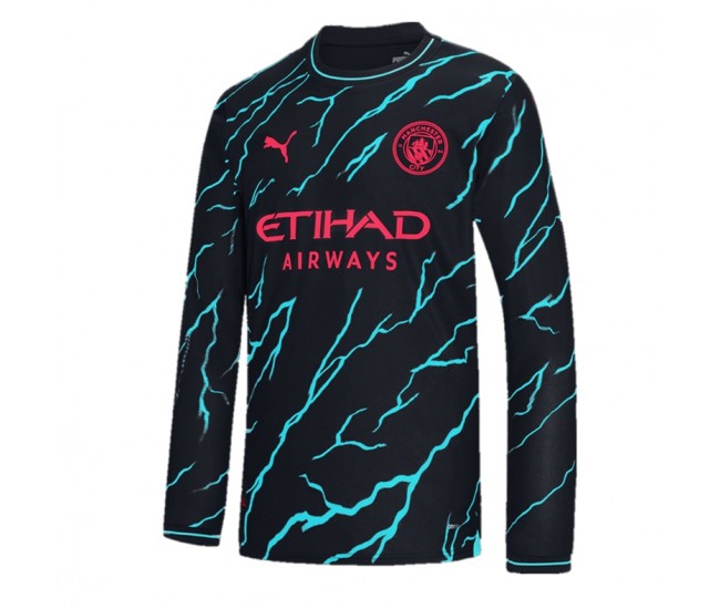 Manchester City Men's Long Sleeve Third Jersey 23-24