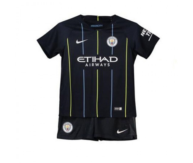Manchester City Away Stadium Kit 2018-19 - Kids