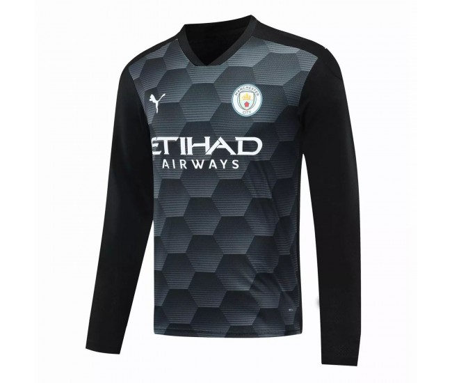 Manchester City Goalkeeper Long Sleeve Jersey Black 2020 2021